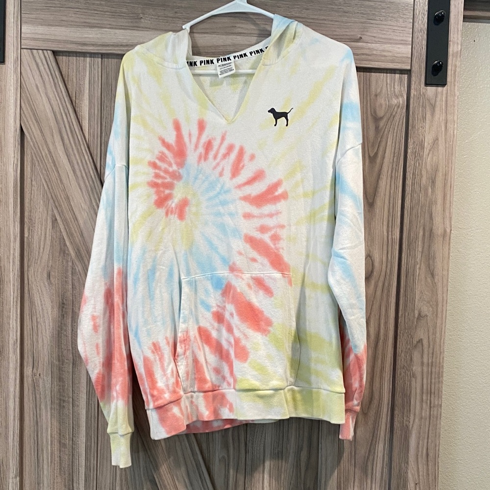 Victoria's Secret PINK tie dye sweatshirt Sz small